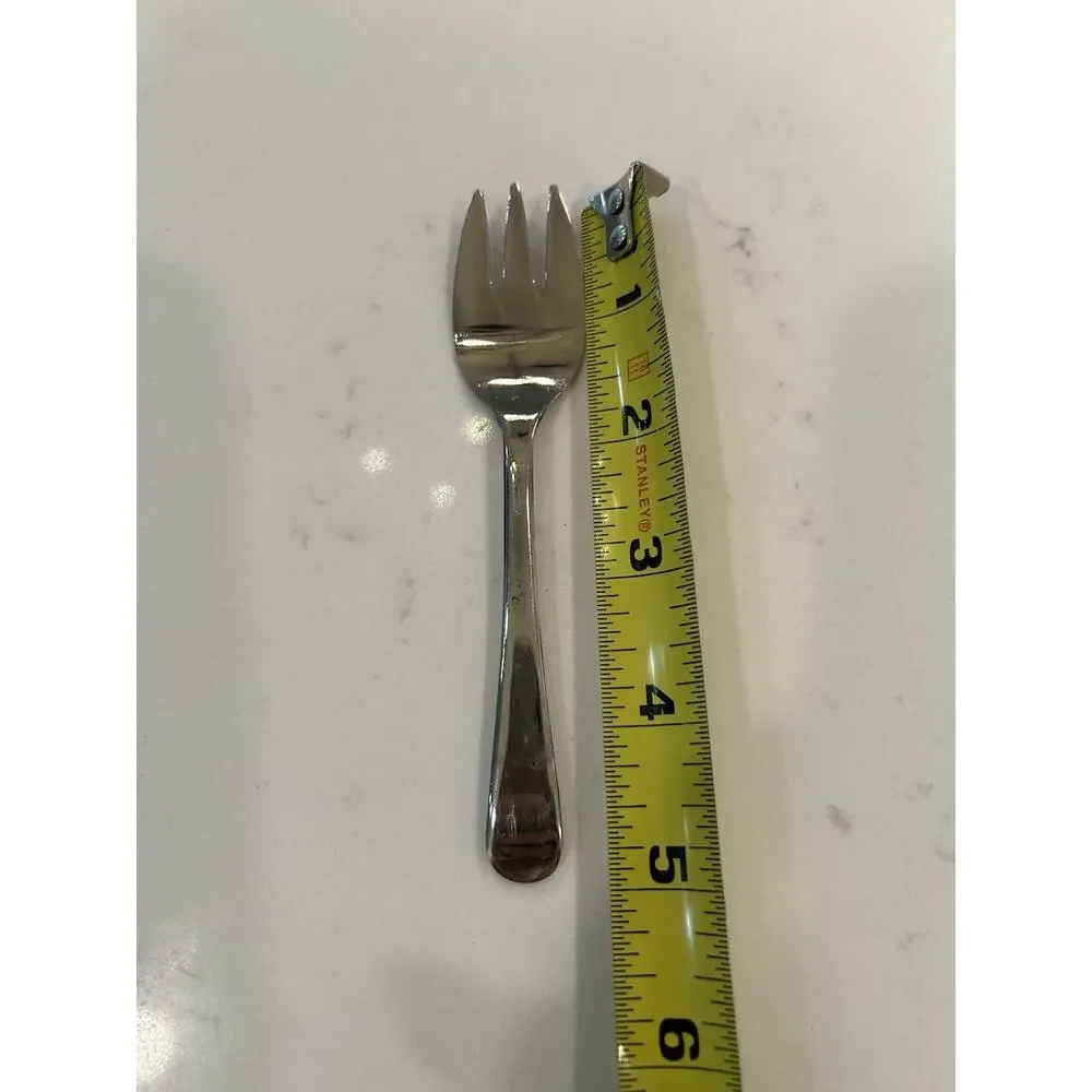 Vintage Silver Plated Sheffield England‎ Cocktail Seafood Fork Small 5